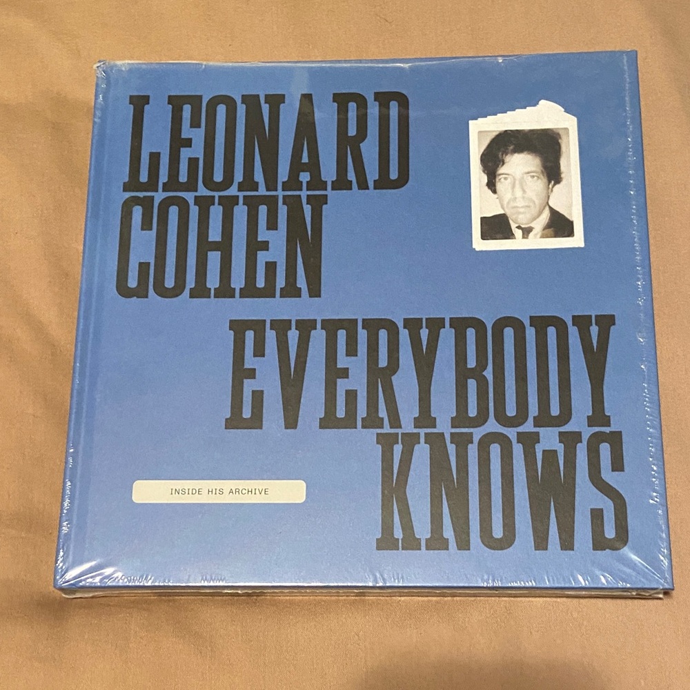 New Leonard Cohen Everybody Knows Hardcover Book, never opened, shrink wrapped